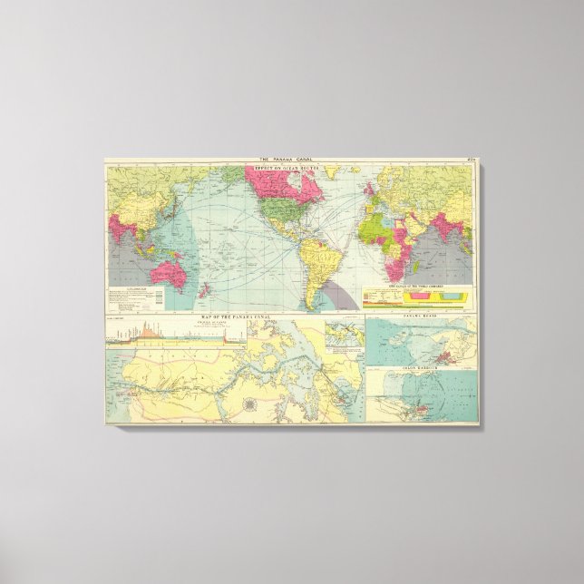 Panama Canal Canvastryck (Framsida)