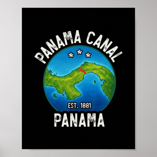 Panama Canal Est.1881  Poster (Framsidan)