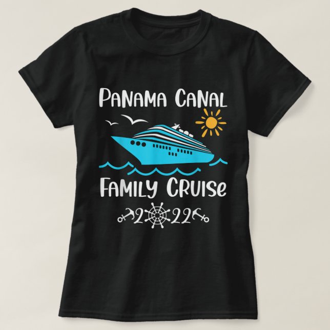 Panama Canal Family Cruise 2022-semester resa T Shirt (Design framsida)