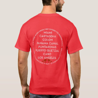 Panama Canal Första gången tillbaka Logo T Shirt