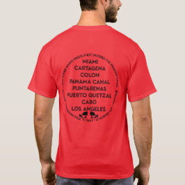 Panama Canal Första gången tillbaka Svart Logo T Shirt
