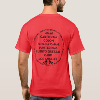 Panama Canal Första gången tillbaka Svart Logo T Shirt