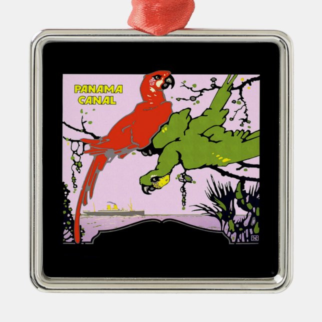 Panama Canal Julgransprydnad Metall (Framsidan)
