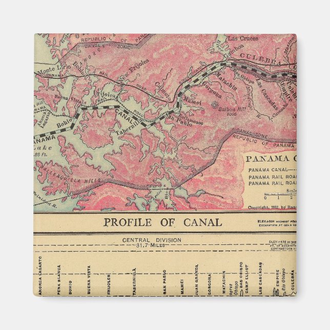 Panama Canal Magnet (Framsidan)