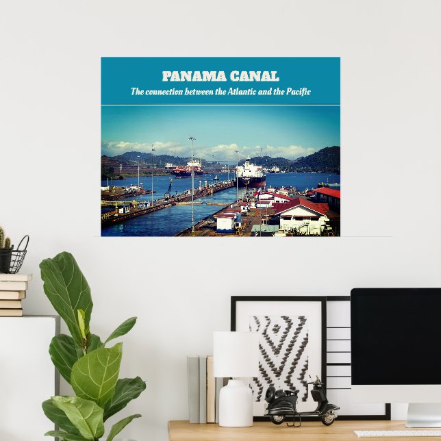 Panama Canal Poster (Hemmakontoret)