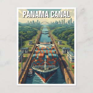 Panama Canal Travel Vykort