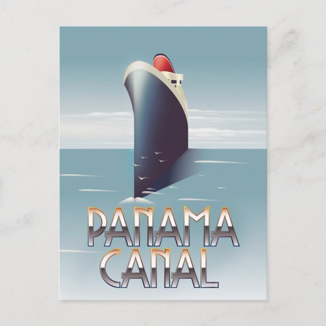 Panama Canal Vykort (Framsida)