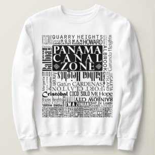 Panama Canal Zon Locations in White T Shirt