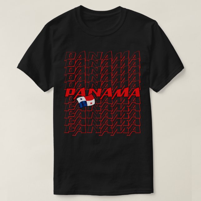 Panama Cascade-text T Shirt (Design framsida)