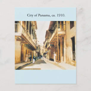 Panama Casco Viejo, gammal fotorepro Flygblad