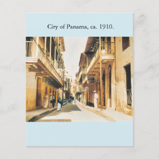 Panama Casco Viejo, gammal fotorepro Flygblad