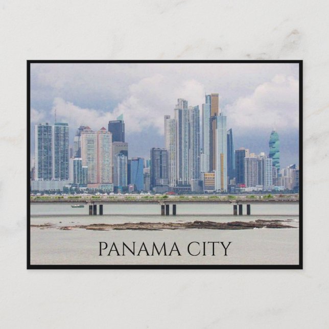 Panama City är huvudstaden i Panamakanalen och lan Vykort (Framsida)