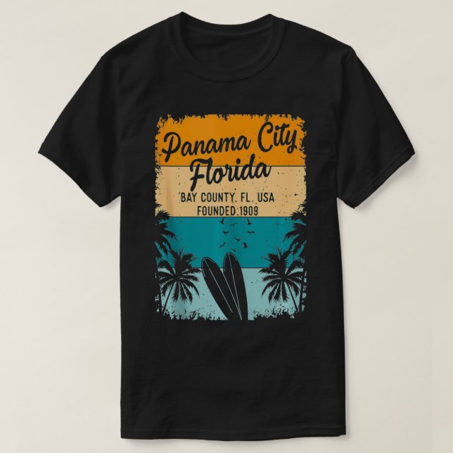 Panama City Beach Florida FL Souvenirs Gifts Manar T Shirt (Design framsida)