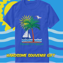 Panama City Beach Florida Handflatan Sailboat och 