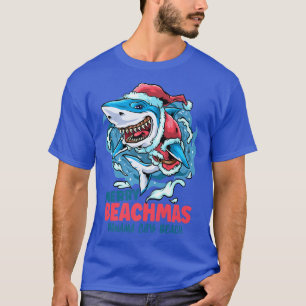 Panama City Beach Florida Merry Beachmas jul T Shirt