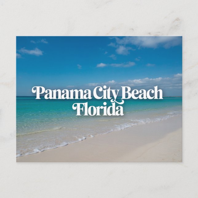 Panama City Beach Florida Mexikanska golfen Vykort (Framsida)