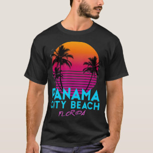 Panama City Beach Florida Retro 80s T Shirt