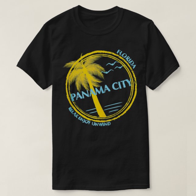 Panama City Beach Florida Souvenir för Vår Brea T Shirt (Design framsida)