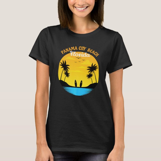 Panama City Beach Florida - Surfa T Shirt (Framsida)
