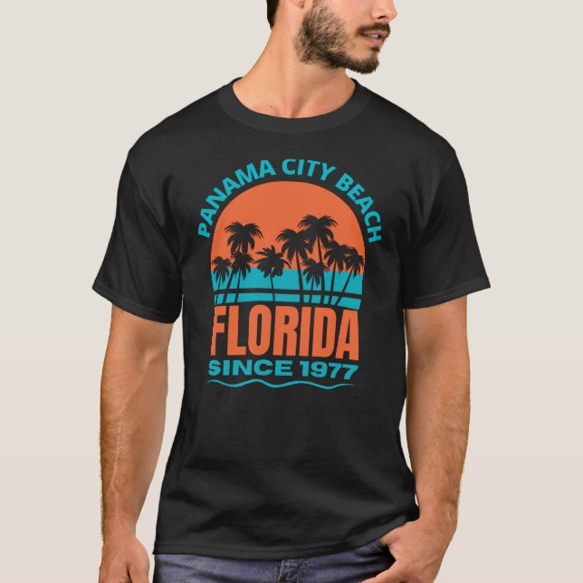Panama City Beach Florida T Shirt (Framsida)