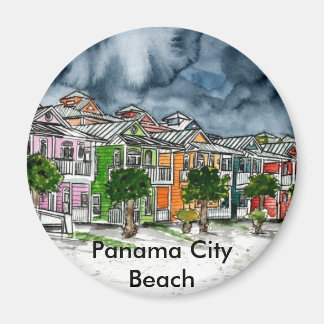 Panama City Beach Florida tropiska konstgåvor Magnet