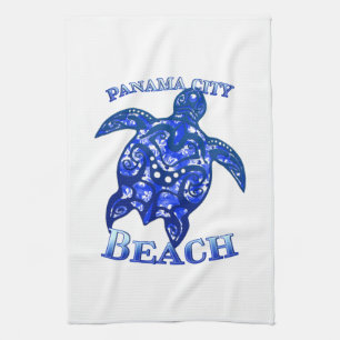 Panama City Beach Florida Vacation Tribal Turtle Kökshandduk