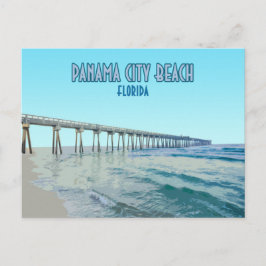Panama City Beach Florida Vintage Vykort