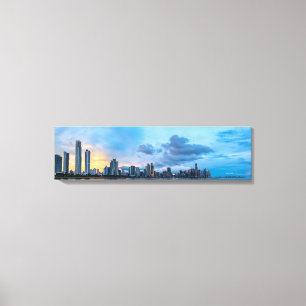 Panama City by Sea Skyline Kanvastryck