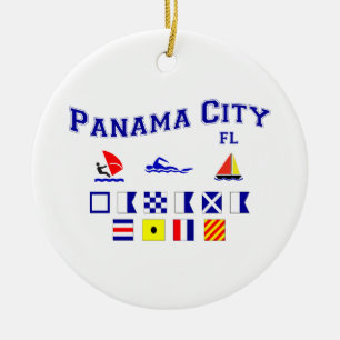 Panama City FL - maritimt stava Julgransprydnad Keramik