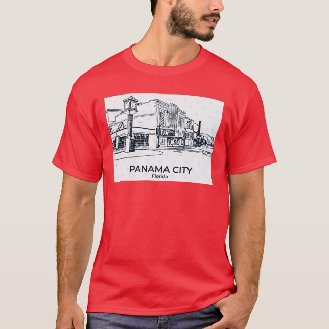 Panama City Florida T Shirt (Framsida)