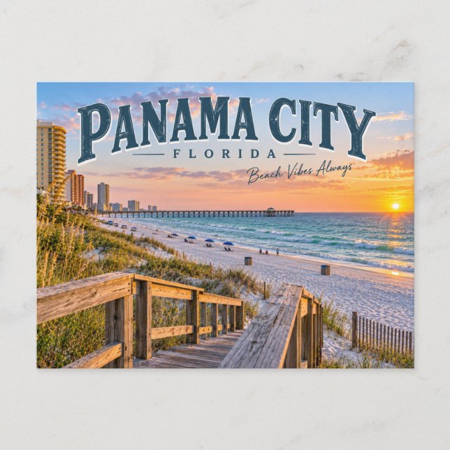 Panama City Florida Vykort (Framsida)