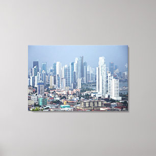 Panama City horisont Canvastryck
