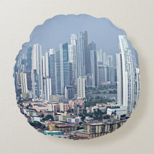 Panama City horisont Rund Kudde
