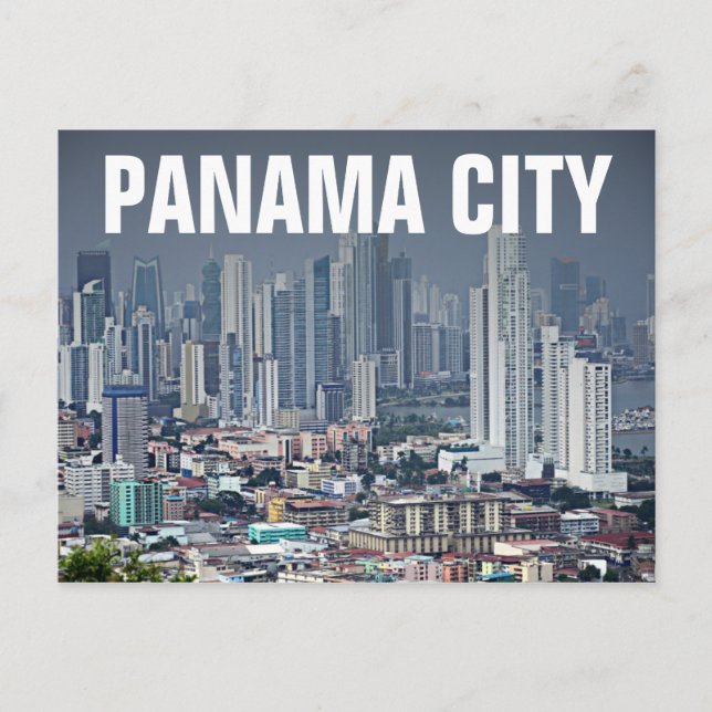 Panama City horisont Vykort (Framsida)