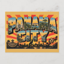 Panama City Katedral Regnskog Kust Vintage