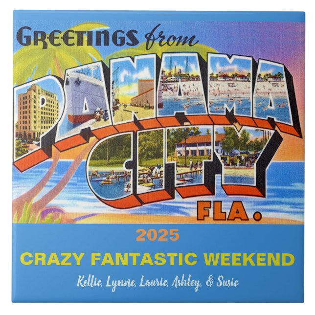 Panama City Minnesplatta Kakelplatta (Framsidan)