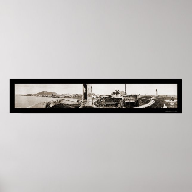 Panama City Sea Wall Photo 1913 Poster (Framsidan)