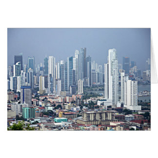 Panama City Skyline Hälsningskort