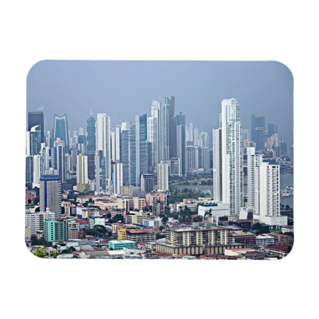 Panama City Skyline Magnet (Horisontell)