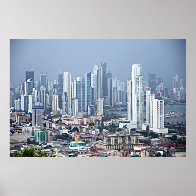 Panama City Skyline Poster (Framsidan)