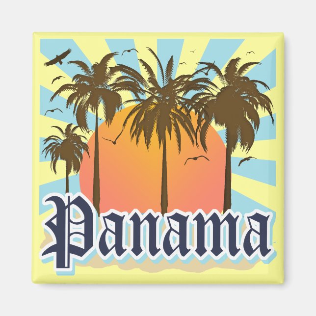 Panama City Souvenir Magnet (Framsidan)