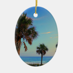 Panama City strand, Florida palmträd Julgransprydnad Keramik
