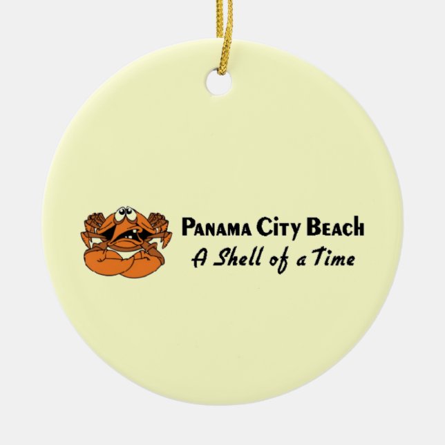 Panama City strandkrabba Julgransprydnad Keramik (Framsidan)