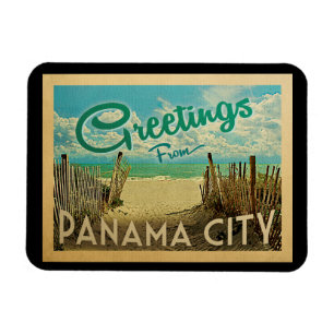 Panama City strandvintage resor Magnet