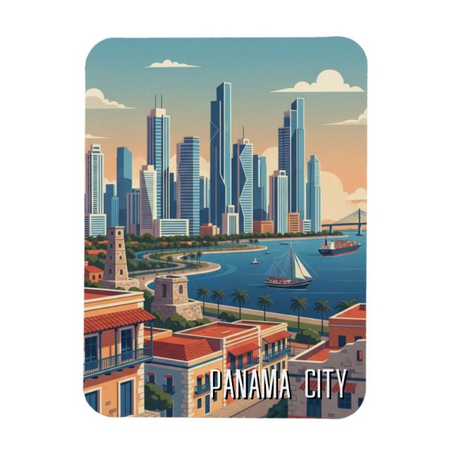 Panama City Travel Magnet (Vertikal)