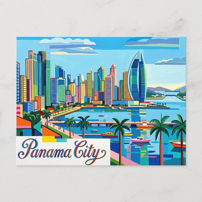 Panama City Vykort (Framsida)