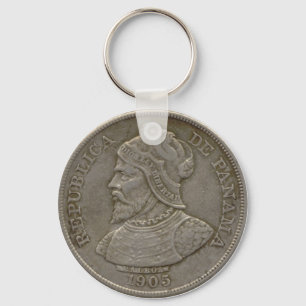 Panama Coin Keychain Nyckelring