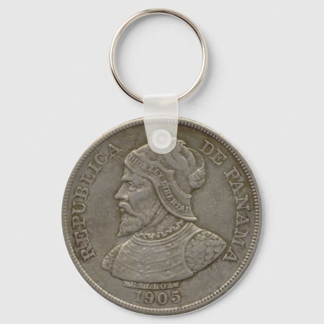 Panama Coin Keychain Nyckelring (Framsida)