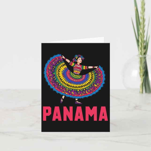 Panama Dancing Culture Folklore Tradition Panama Kort (Framsida)