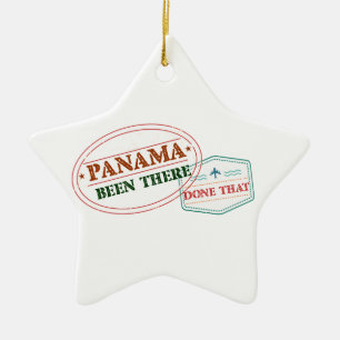 Panama där gjort det julgransprydnad keramik